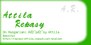 attila repasy business card